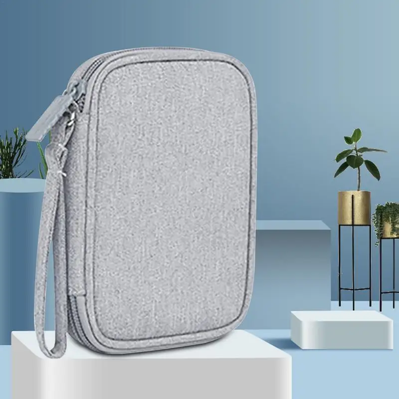 Bolsa organizadora de cables, estuche para disco duro externo, portátil, impermeable, para viaje, accesorios electrónicos