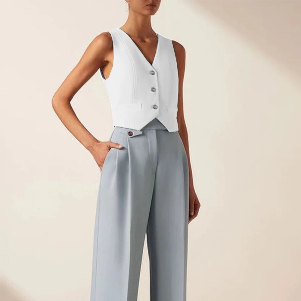 Damen weste Damen Slim-Fit Weste elegante Sommerkleid ung innen und außen getragen lässige und bequeme Pendel mäntel