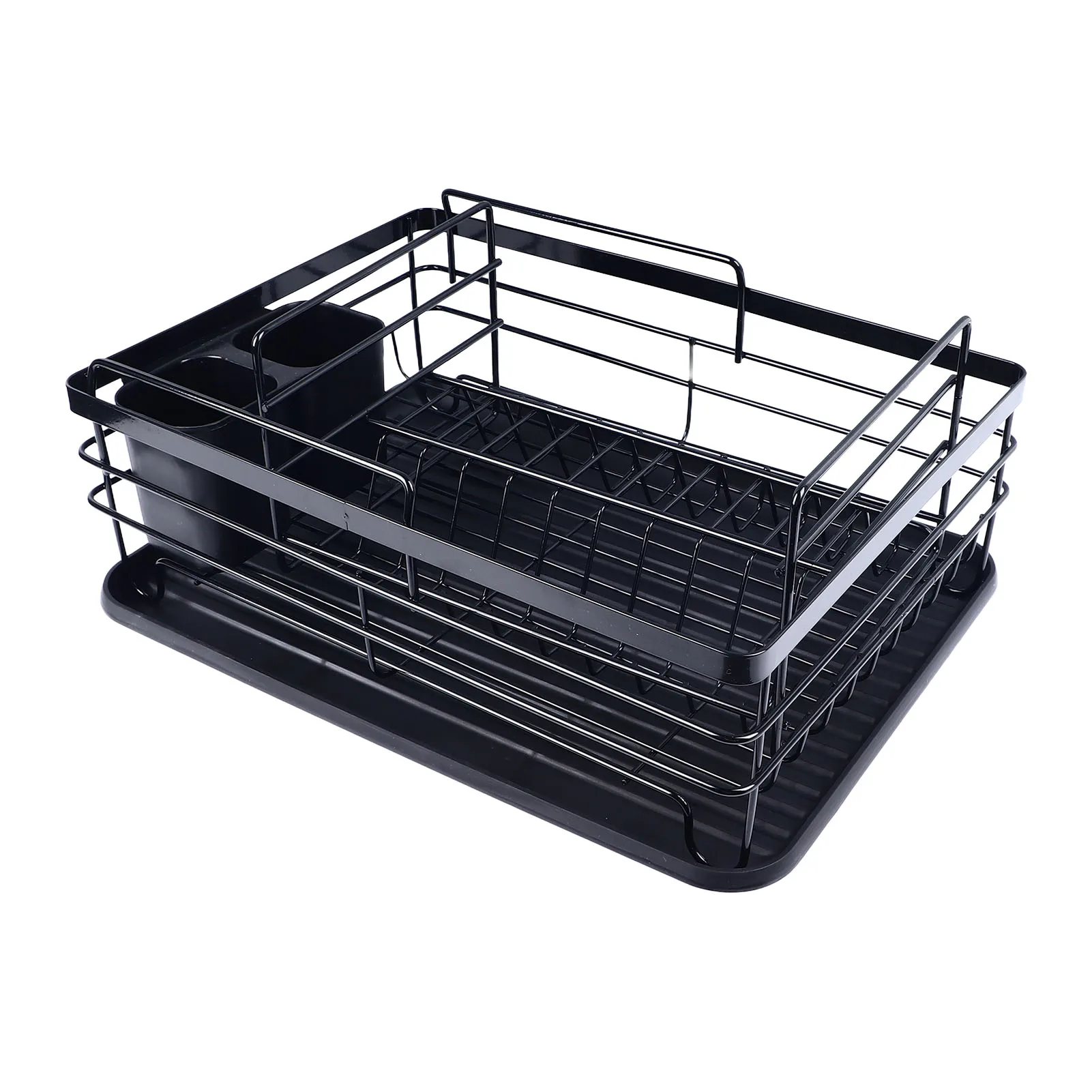 

Dish Drying Rack Detachable Utensil Cup Racks Dishes Drainer Space Saving Kitchen Counter Storage Holder For Bowls Plates Spoons