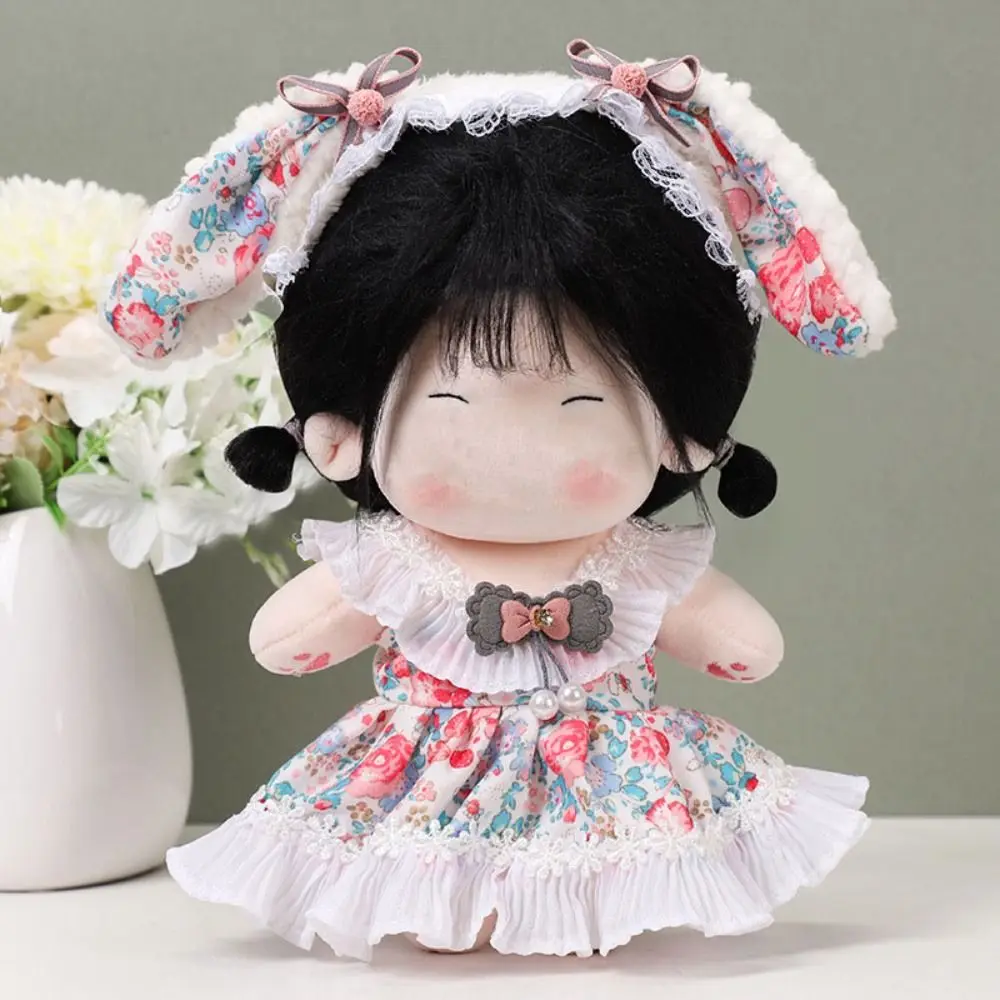 Multicolor Doll Clothes Doll Accessories Lolita Bowknot Headband Dress Cosplay 20CM Miniature Dress Suit Cotton Stuffed Doll