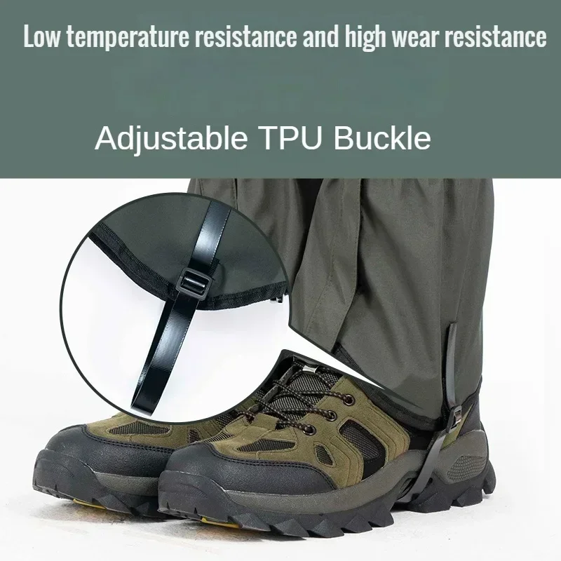 Outdoor Travel Leg Warmers Hiking Leg Gaiter Waterproof Legging Shoes Hunt Climbing Camping Winter Tourist Snow Foot Cover