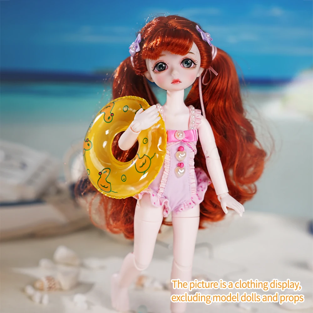 DBS Bjd Dolls Accessories 1/6 Doll Clothes Summer Beach style swimsuit set for 30cm joint body BJD dolls ICY blyth