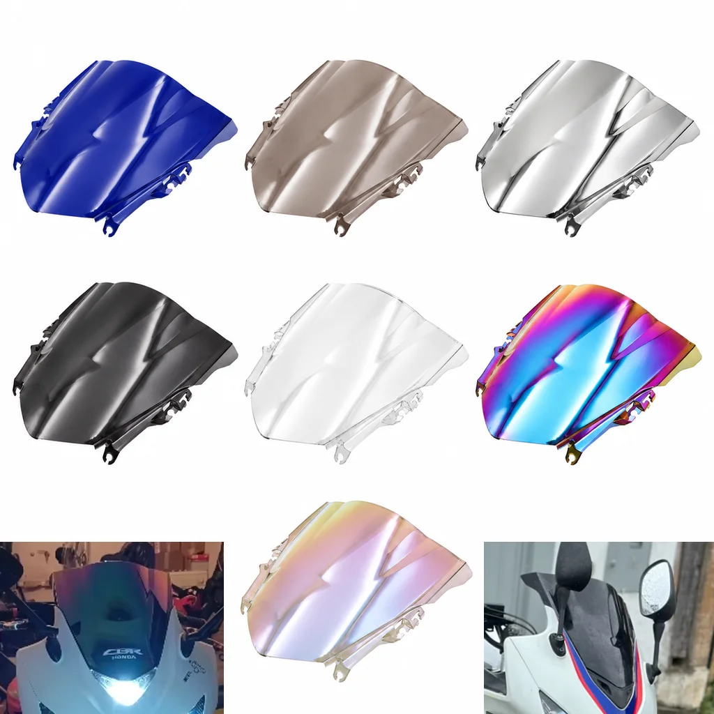 CBR500R Motorrad Double Bubble Windschutzscheibe Windschutzscheibe Zubehör Verkleidung Deflektor Für Honda CBR500R 2013 2014 2015