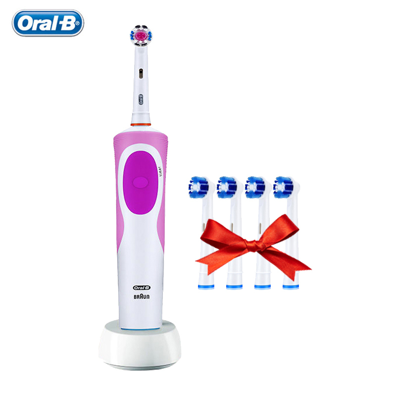  Oral-B Vitality 2D Electric Toothbrush Rechargeable Smart Teeth Whitening with Replacement Tooth Brush Heads Oral B Nozzles 