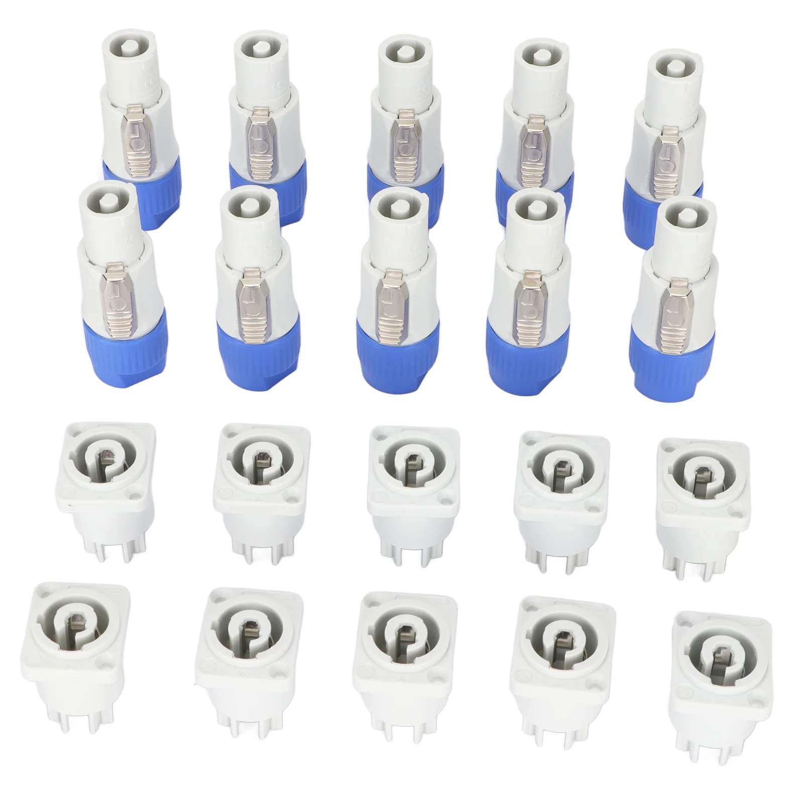 3 Pin Male and Female Head Connectors 20A Plug and Play Speaker Power Connector for Beam Light Stage Light Power