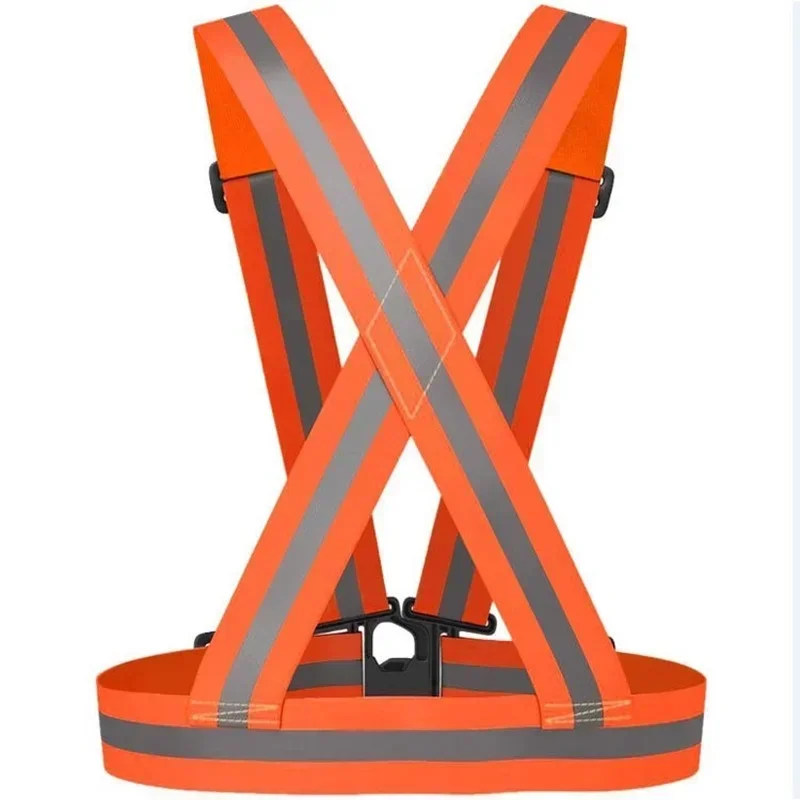 Safety Reflective Adjustable Elastic Straps for Adults and Children Clothing Vest Highlight Night Running Riding