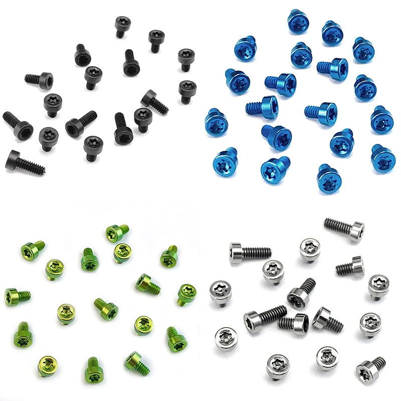 

4 Sizes Custom Titanium Material Knife Handle 2-56 Screws T8 Torx Button Head Nail for Benchmade Spyderco Emerson ZT XM18 Clip