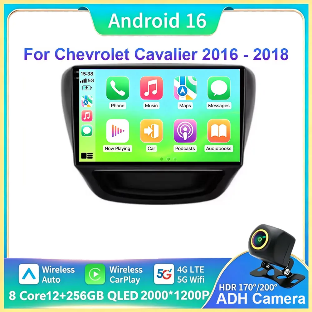 Android 16 DSP Stereo Multimedia Player for Chevrolet Cavalier 2016-2018 Car Radio GPS Navigation Video Accessory
