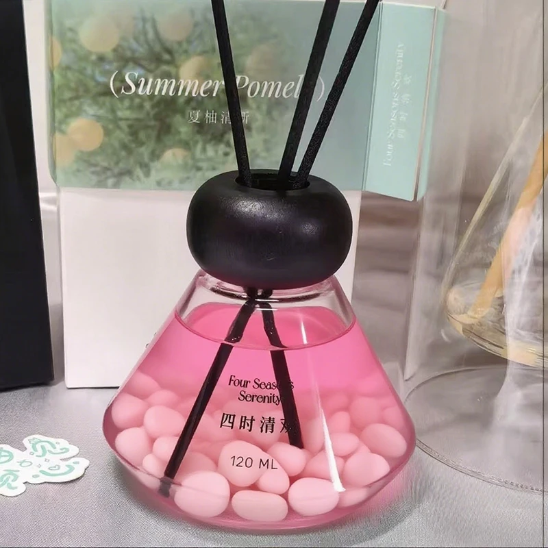 

120ml Luxury Fireless Aromatherapy Set Essential Oil with Reed Sticks Home Indoor Fragrance Bedroom/Living Room Decor Top Seller