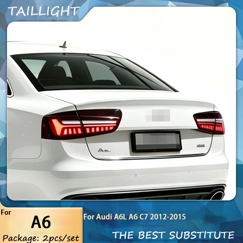Auto Parts Tail light For A6 A6L 2012-2015 C7 C8 latest Styling Steering signal Brake reversing light Car Accesorios Modified