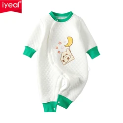 IYEAL  Baby Boys Girls Warm Jumpsuit Cotton Thickened Spring, Autumn, Winter Newborn Baby Climbing Clothes Pajamas