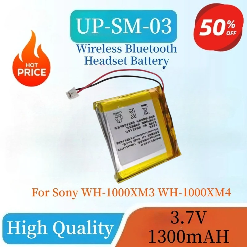 

New 3.7V 1000mAh/1300mAh Wireless Bluetooth Headset Battery for Sony WH-1000XM3 WH-1000XM4 Rechargeable Battery+Free Tools
