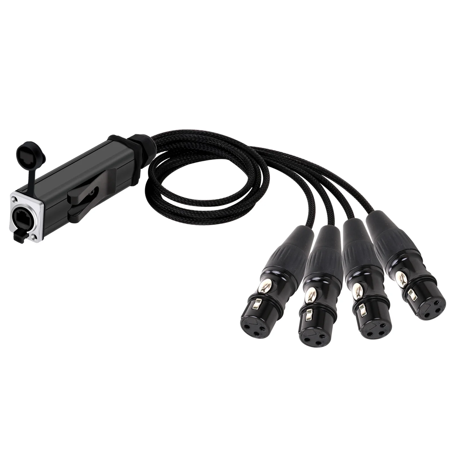 Imagem -03 - Banhado a Ouro Snake Cabo Splitter Rj45 para Xlr Multi Network Receptor Snake para Live Stage Iluminação de Som ch Pinos 0.5m5m