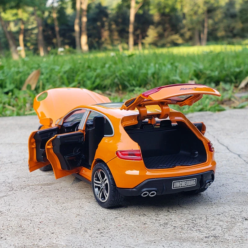 1:32 Porsche Macan Diecast Alloy Car Model Metal Toy Vehicles Children Boys Gift Collective Voiture Miniature Sound Light A872