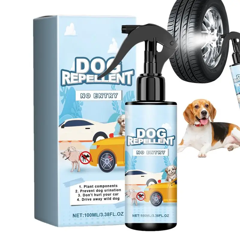 Dog Repellent Spray For Car Tire Car Wheel Stop Peeing No Pee Spray Dog Pee Deterring Spray 100ml Anti Dog Urine Tire Spray