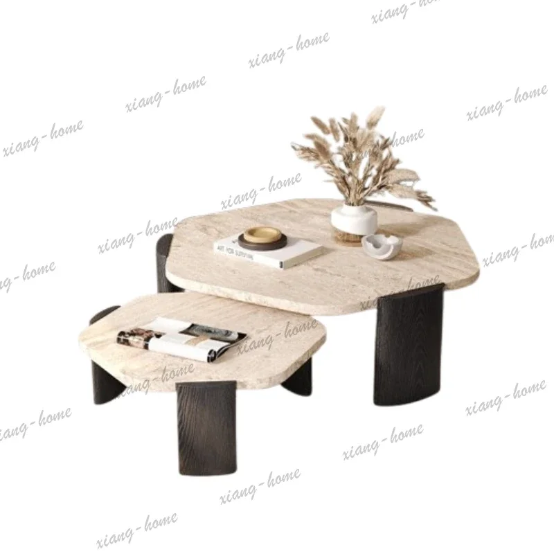 Factory Direct Luxury Italian Aesthetic Vintage Coffee Table Display Storage Mesa De Centro Living Room Furniture Nordic Modern