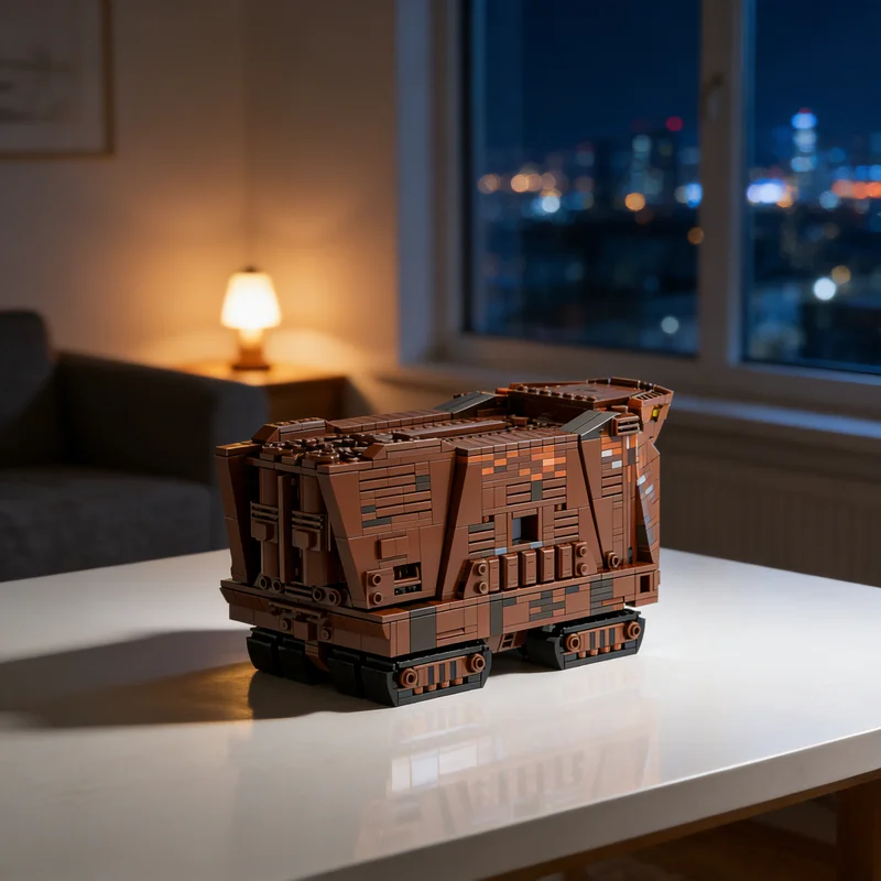 

Конструктор MOC Sandcrawler Star Battle, 1585 деталей, креативный подарок, коллекционный декор для детей и взрослых, для дома и офиса