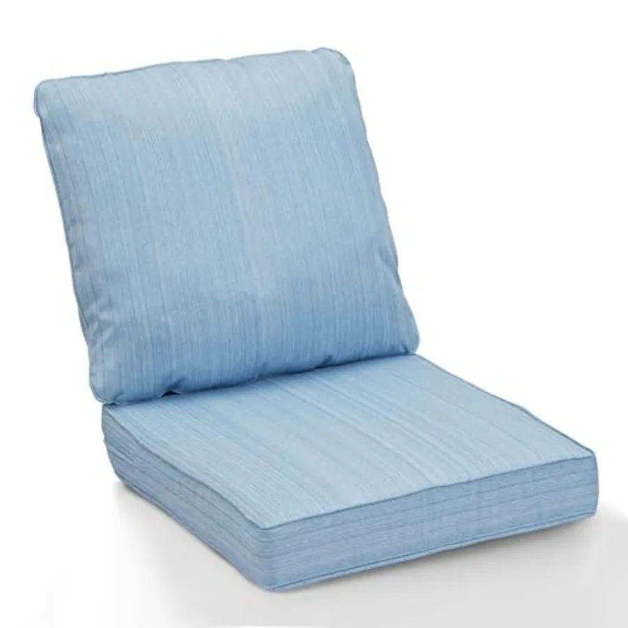 

Набор утолщенных подушек для уличных стульев 24 x 24 дюйма, водонепроницаемые и устойчивые к выцветанию подушки для сидений на открытом воздухе.