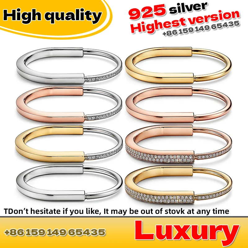 

High quality bracelet, exquisite and fashionable, multifunctional U-shaped glossy buckle luxury bracelet, comfortable to wear
