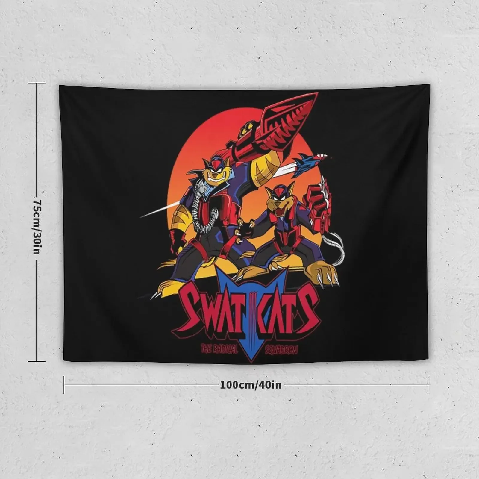 Swat Kats T-ShirtThe Radical Squadron Tapestry Decoration Bedroom Kawaii Room Decor Tapestry