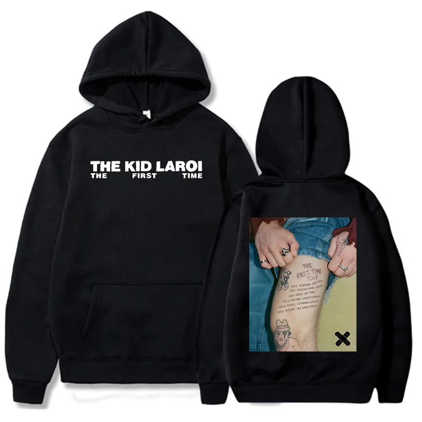 

The First Time The Kid LAROI Hoodie Girls 2024 Album Graphic Sweatshirt with Pocket Ropa Hombre Unisex Clothing Men Casual Hoody