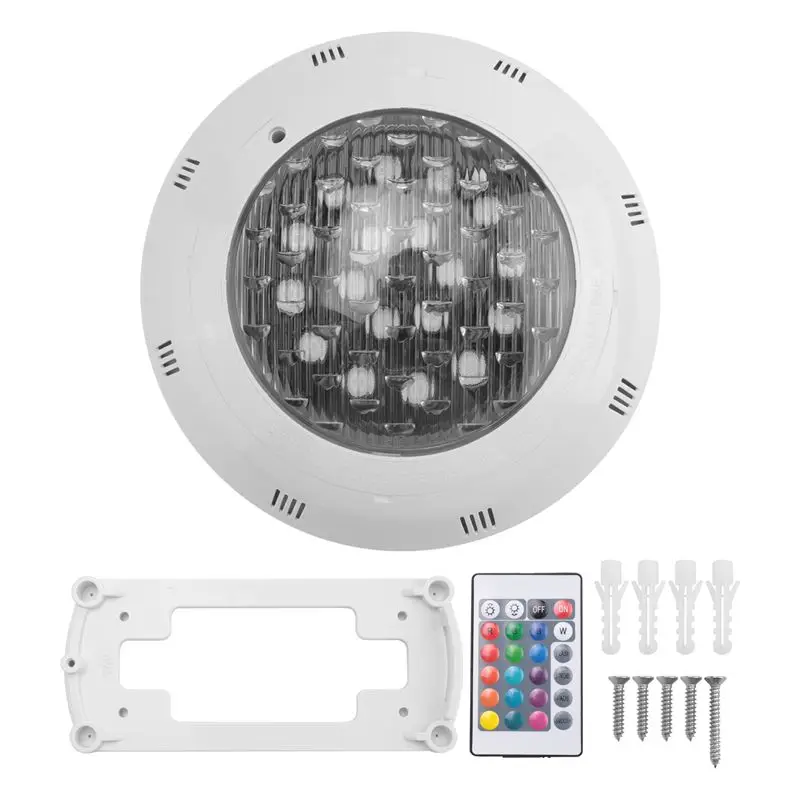 

A77I 7 цветов 24 В 18 Вт светодиодный RGB подводный бассейн яркий свет/дистанционное управление