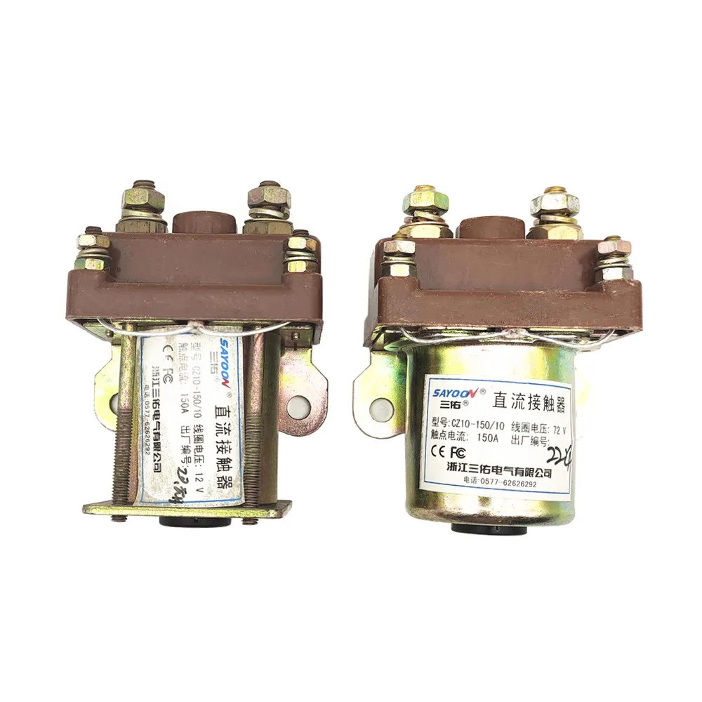 CZ10 QDC2 80A 150A 250A DC 12V 24V 36V 48V 60V 72V 84V DC 1NO Contactor use for electric machinery floor sweeper throwing cars