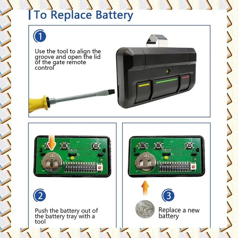 

A14M 813LMX 811LM Gate Opener Remote Control Garage Door Opener For Liftmaster Gate Opener Remote 1Pcs