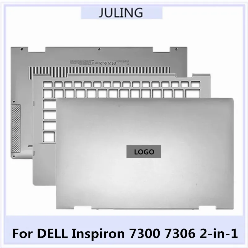 For DELL Inspiron 7300 7306 2-in-1 Laptop LCD Back Top Cover/Palmrest Upper Cover/Bottom Cover Case