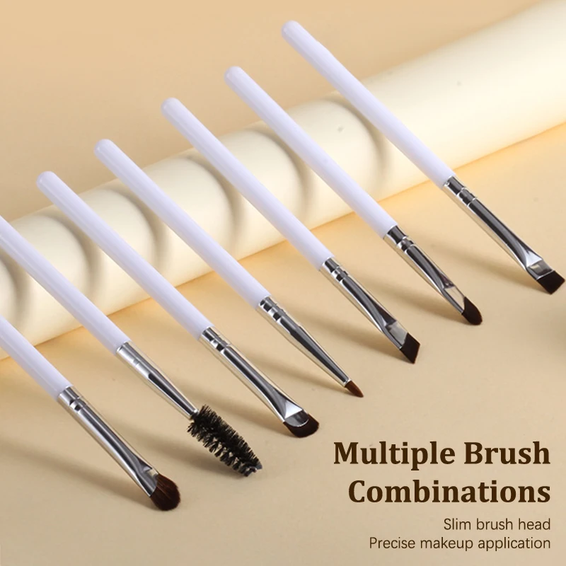

1/7Pcs Blade Eyeliner Brush Eyebrow Brushes Portable Eyebrow Mapping Tool Brow Lamination Brush Fine Eye Liner Eyebrow Tools
