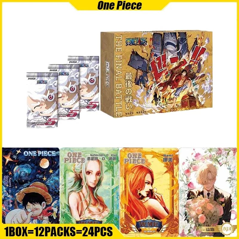 Power one Piece Cards Roronoa Zoro Nami anime collection cards mistery box board games toys birthday gifts for boys and girls