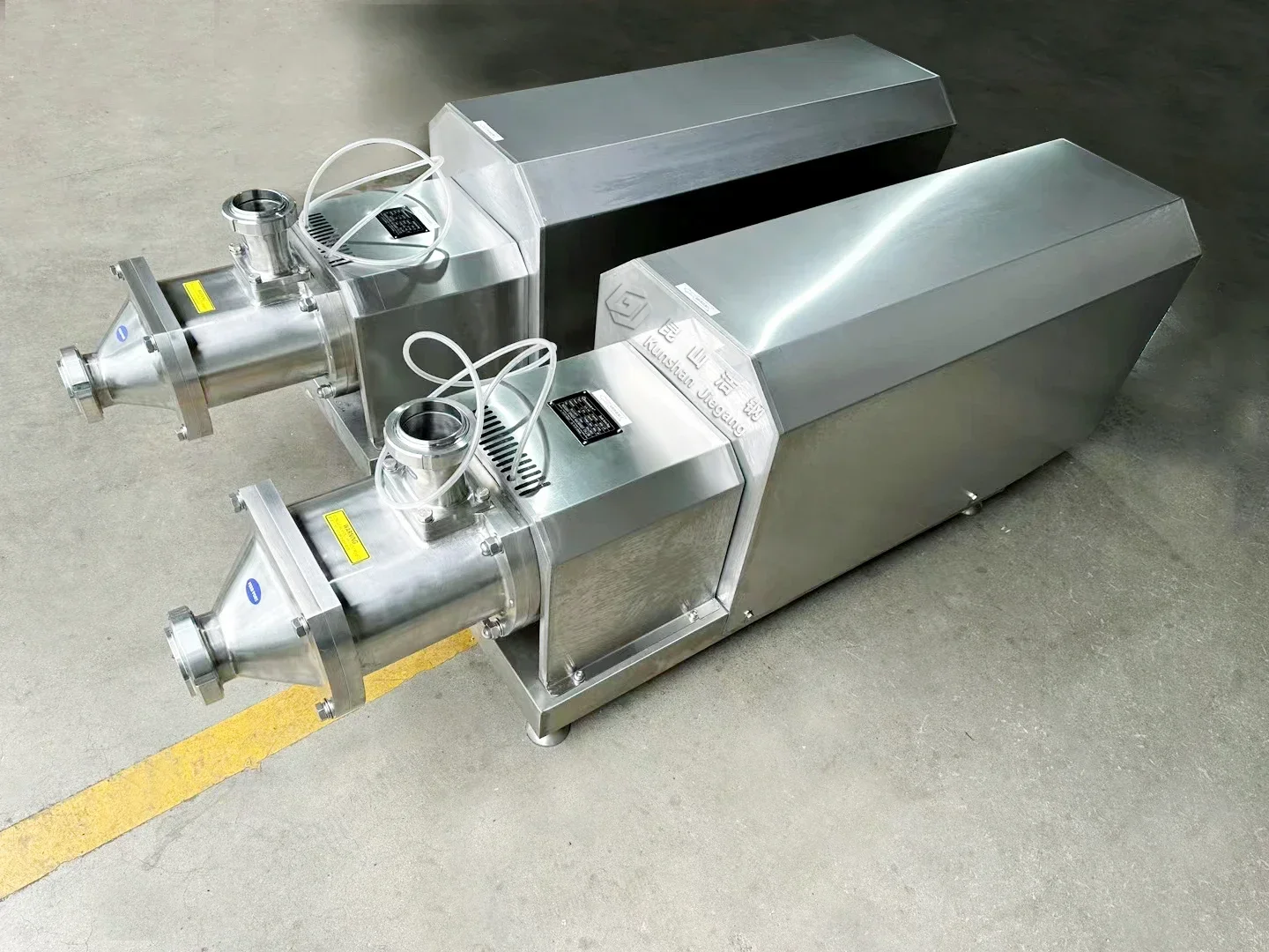 304/316 الفولاذ المقاوم للصدأ الغذاء الصف المسمار الشحوم مضخة الطين مضخة الطين المسمار المزدوج