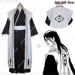 Kuchiki Byakuya Cosplay Costume Anime Wigs Anime Cosplay For Halloween Party Cosplay Suit Mens Roleplay Cape