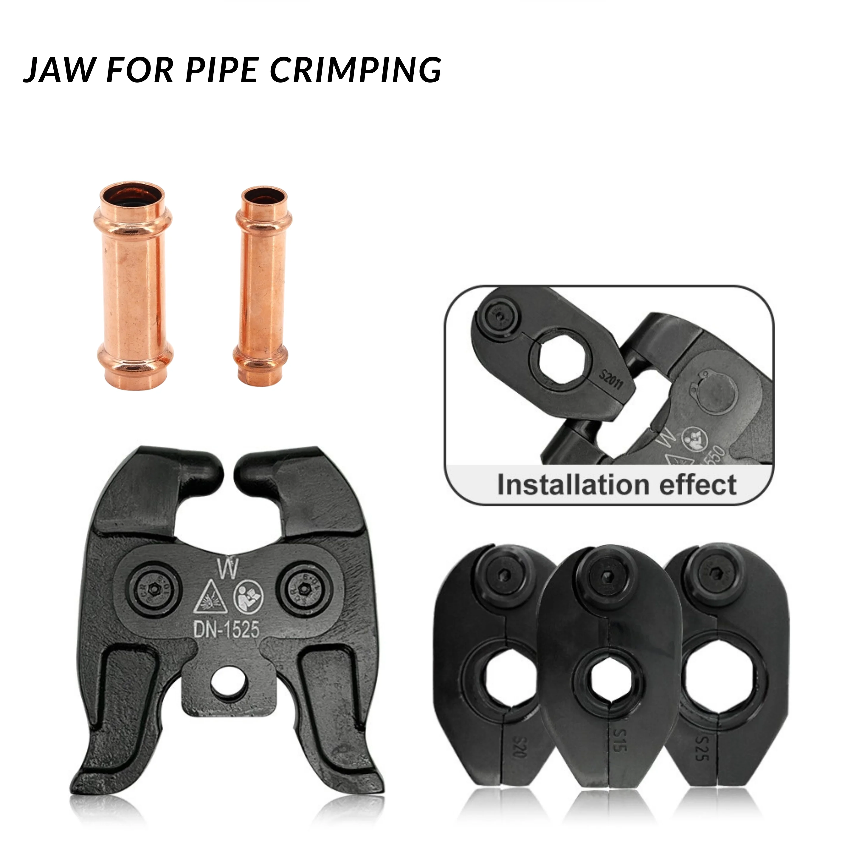 

New 360 Rotatable Steel Pipe Press Jaw Head VUS Standard Electric Hydraulic Compatible with Most Hydraulic Crimping Tools