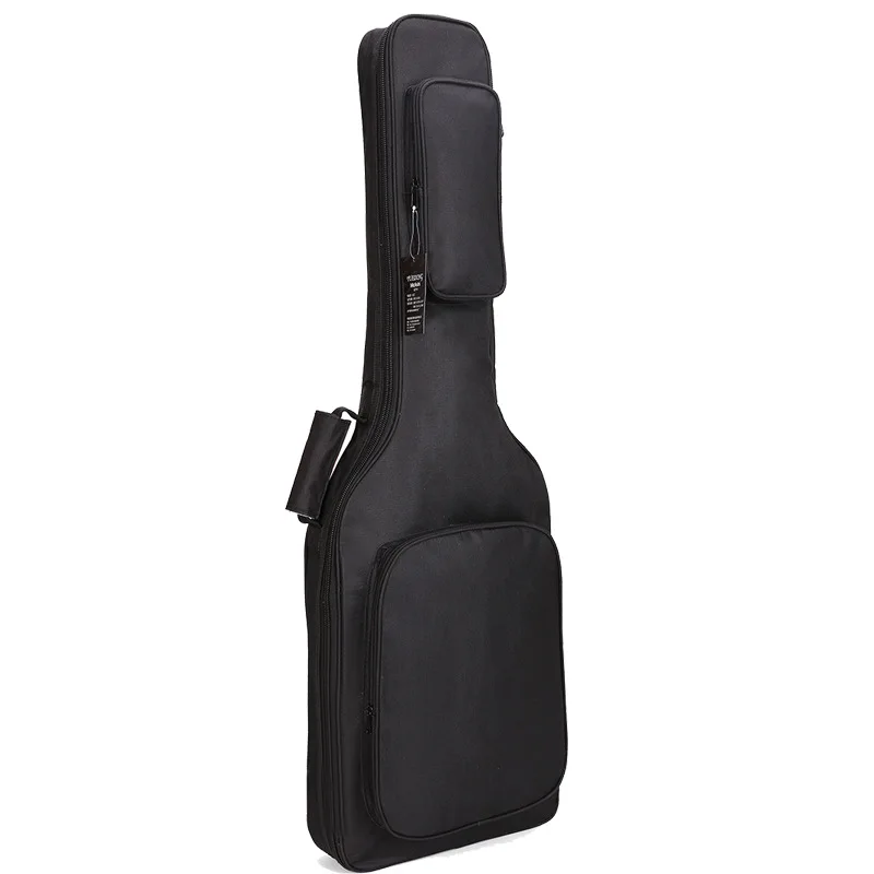 Waterproof Oxford Electric Guitar Bag Wearable Electric Bass Case Brown Color Absorption Standard Guitar Box Cover