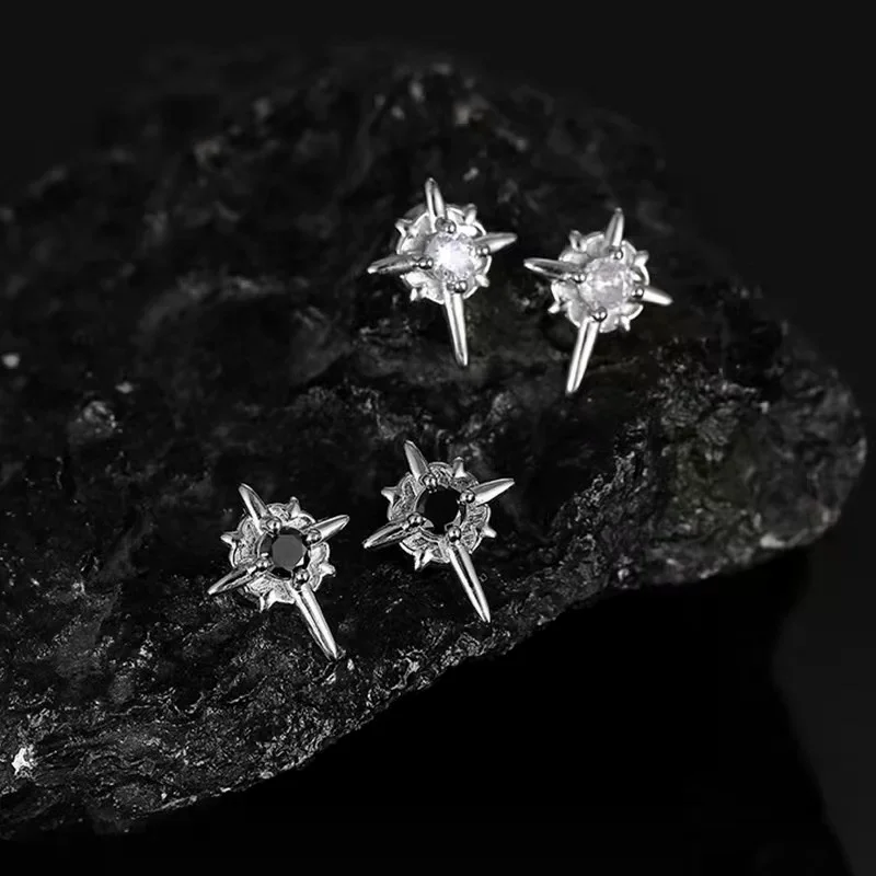1 Pair North Star Magnetic Ear Clips Stud Earrings Non Piercing Strong Magnet Fake Piercing Women Men Jewelry Clip Earrings view 4