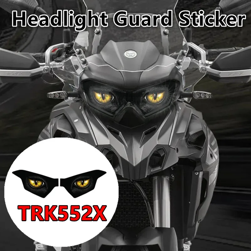 

Наклейка на фару мотоцикла, подходит для Benelli TRK552 TRK552X 2024 2025 trk552x, наклейки на фару, защитная наклейка, головной светильник