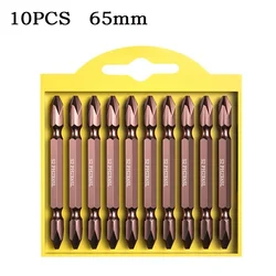 10pc PH2 Screwdriver Bit Magnetic 1/4'' Hex Shank Cross Screwdriver Electric Screwdriver Bit Screw Driver Bit Hand Tool 65-300mm