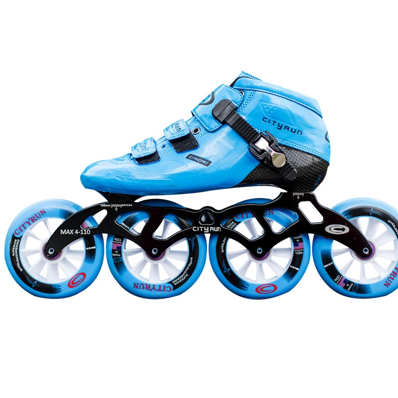 

Fiber Racing Roller Shoes 4 100mm 110mm Wheels Inline Speed Skates