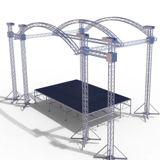 【Direct Factory Sale】Large Mobile Aluminum Stage Marquee Layer Truss Tents For Sale