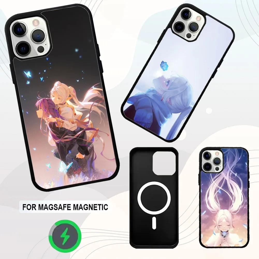 

Frieren Sousou No F-Frieren Phone Case For iPhone 16e,16,15,14,13,12,11,Plus,Pro,Max,Mini Magsafe Magnetic Wireless Charging