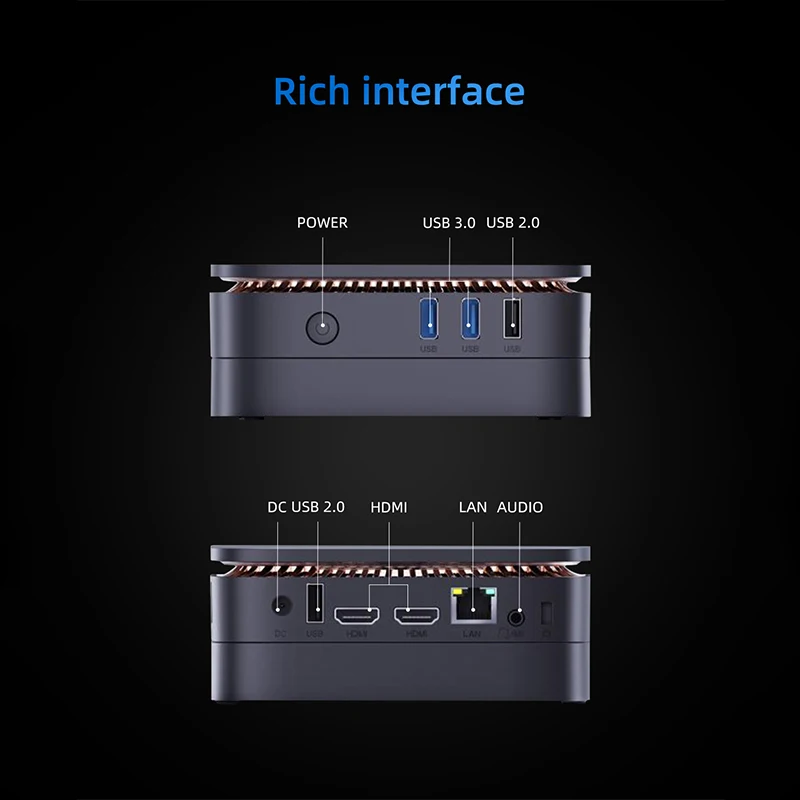 Ficep AK1 Pro Mini Pc Windows 11 Pro Intel Celeron N5105 DDR4 8GB 256GB SSD WIFI Windows 10 Gamer Computer PK GK3 Pro Minipc New