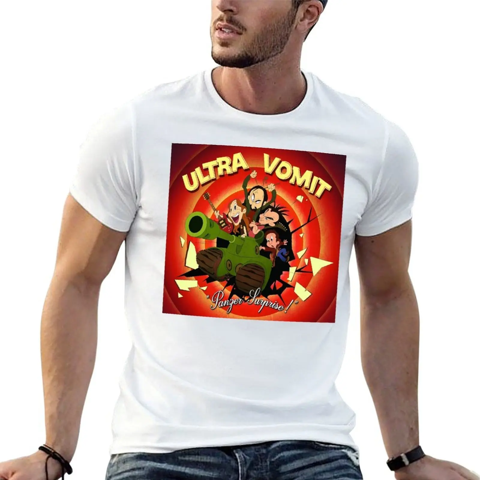 Ultra Vomit - Panzer Surprise ! album 2017 T-Shirt customizeds funny gifts oversized t shirt men