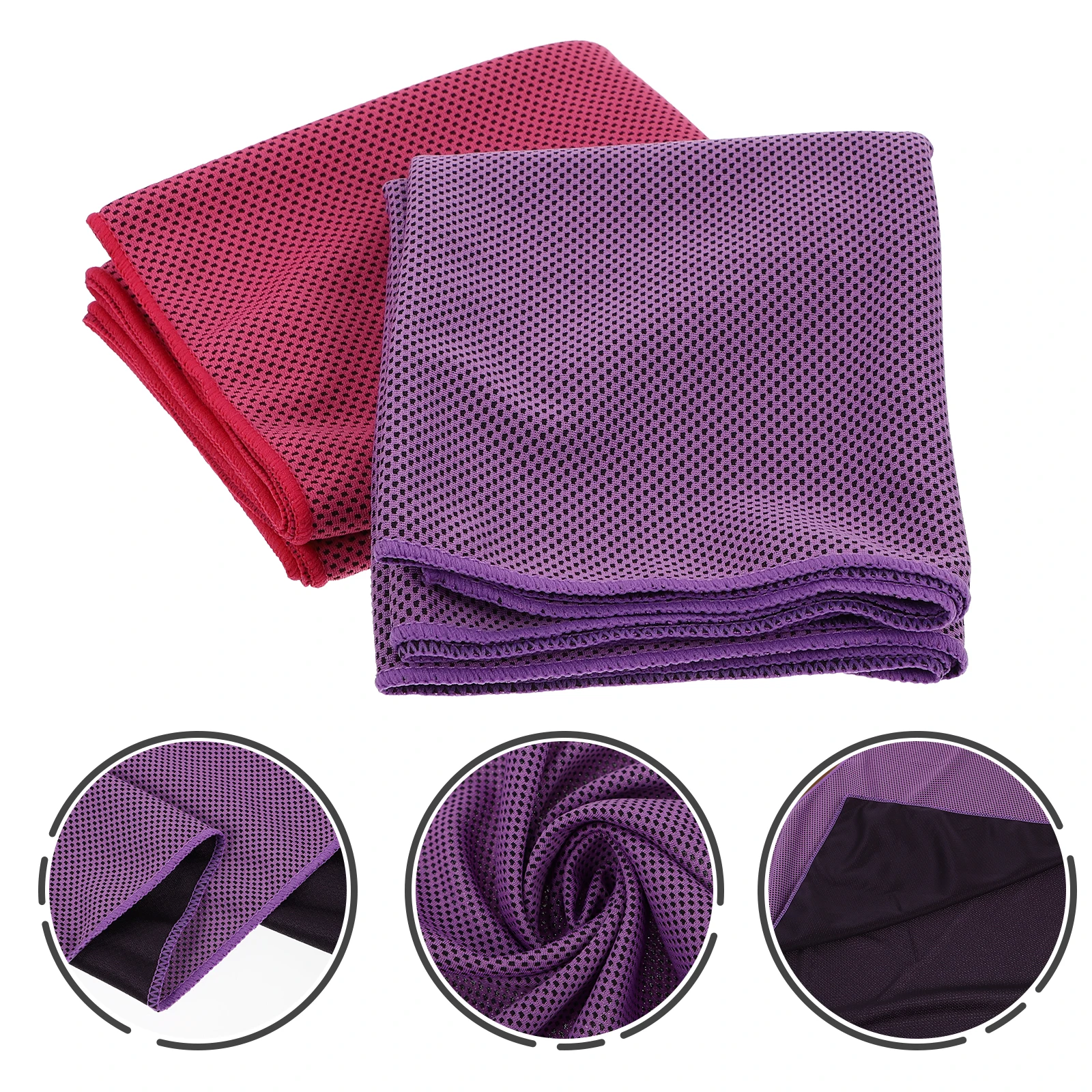 

2 Pcs Cool Towel Sweat Towels Cooling Running Sports Absorbent Water Fitness Workout