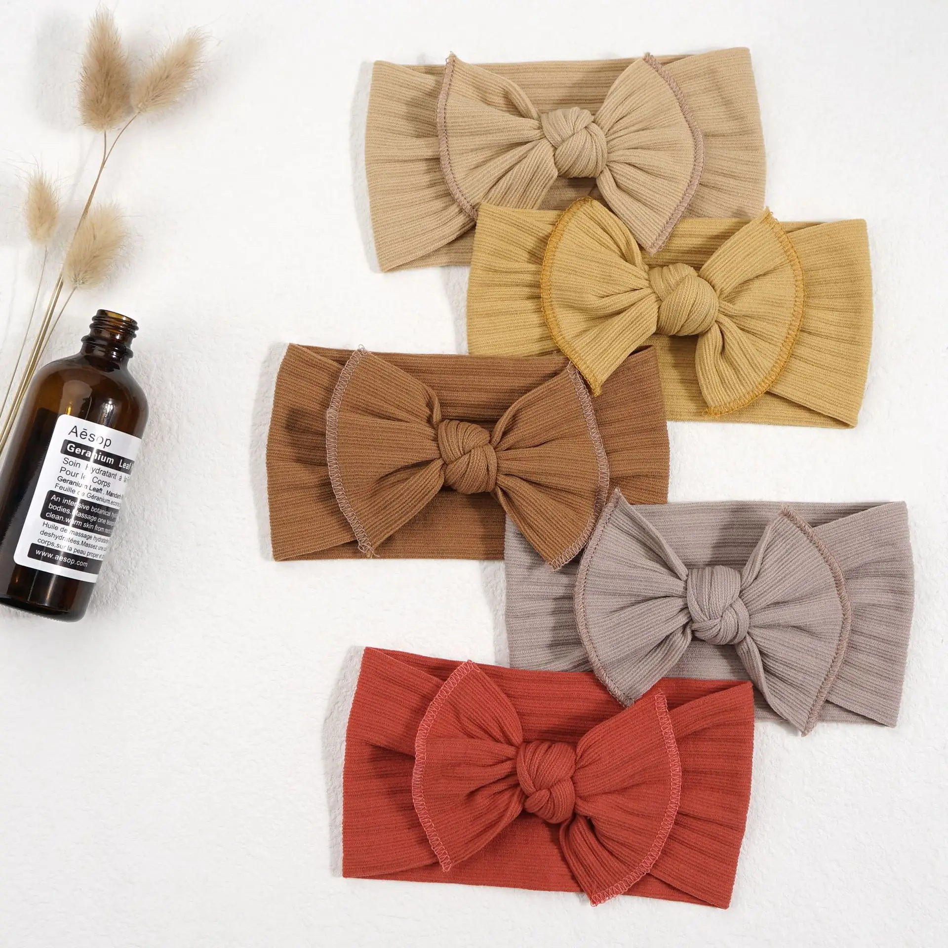 

5 шт. для детей от 0 до 8 лет, новый нейлоновый дизайн, вязаная повязка на голову для маленьких девочек, повязки на голову с узлом для новорожденных, мягкий широкий тюрбан с бантом, детские повязки на голову