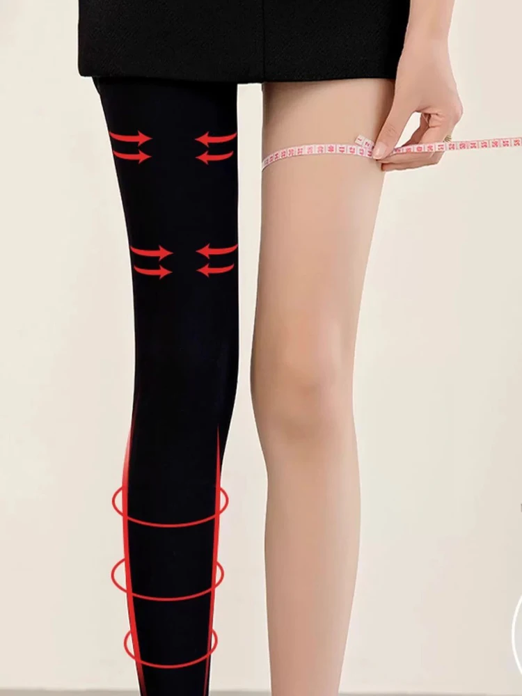 Skin Friendly High Elasticly Tights Soft Non See Through Hosiery Smooth Breathable Thick Stockings Indoor Outdoor Streetwear