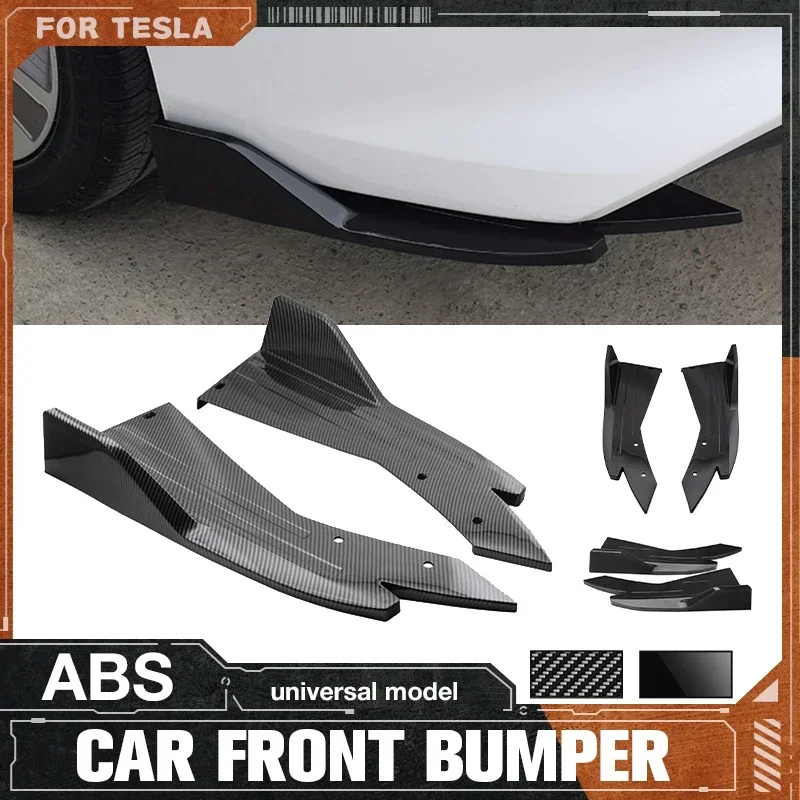 

Поп-новый магазин, продвижение для Tesla Style, автомобильный задний бампер, модификация губ, аксессуары, боковая юбка из углеродного волокна, спойлер