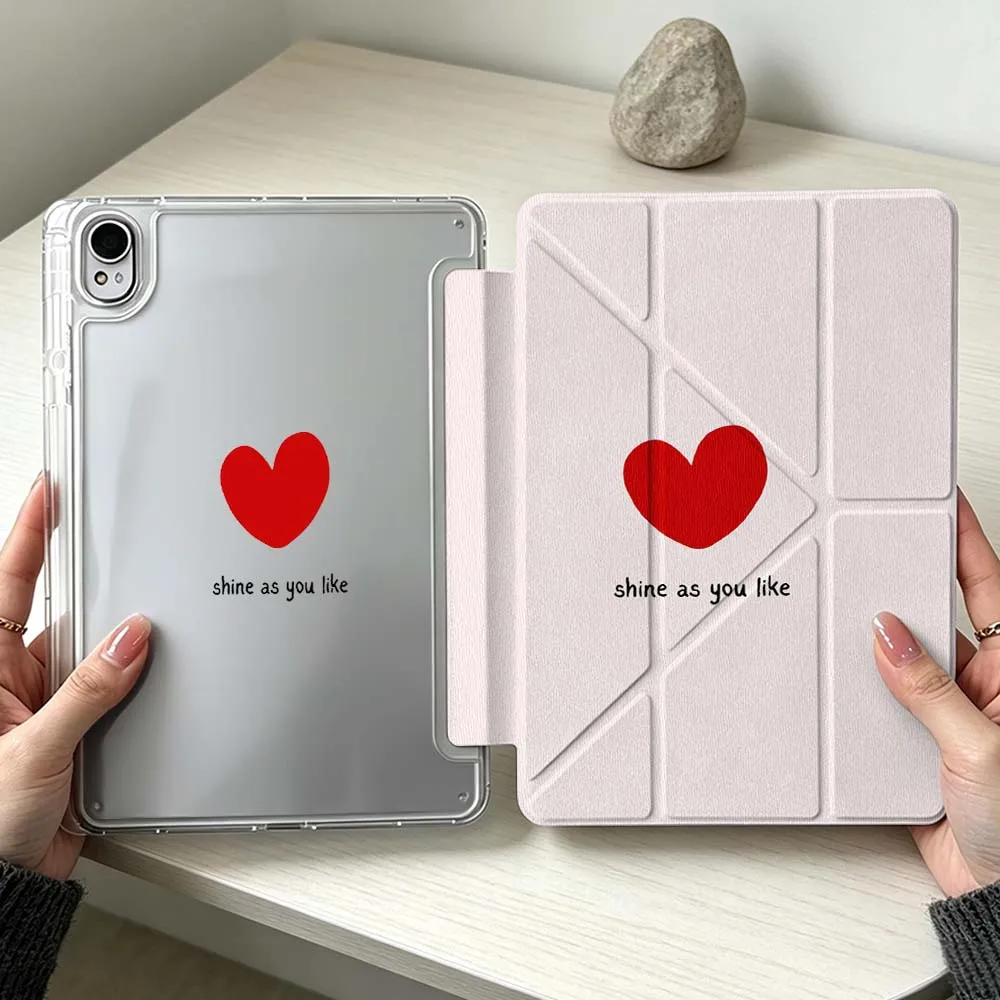 

Fashionable Heart Pattern Soft For Huawei MatePad Pro SE Air 12X Honor Pad 9 V9 GT X9a X9 Foldable 3Y Tablet Case