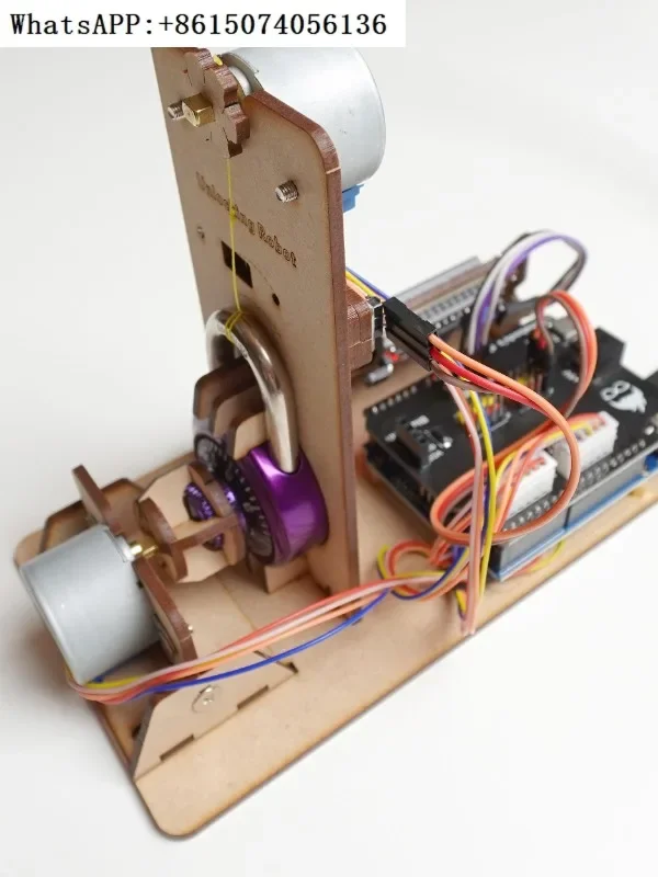 DIY automatic unlocking Arduino children's programming technology competition production