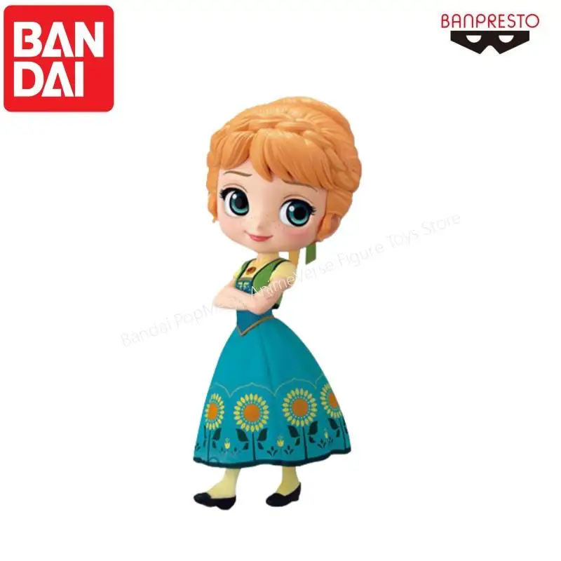 

In Stock Original Bandai Disney Characters Anna Frozen Fever Design Action Figure Toys for Kids Gift Collectible Model Orna